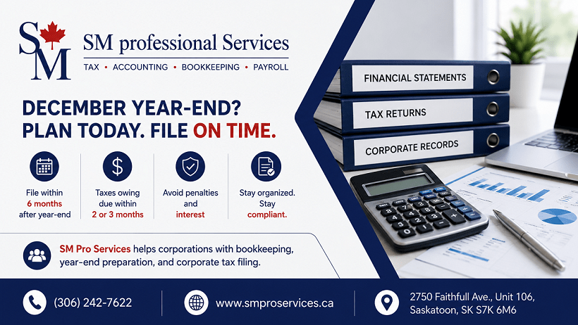 Corporate Year-End Tax Filing Guide for Canadian Businesses with December Fiscal Year-Ends