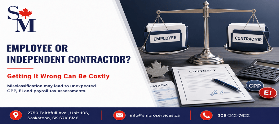 Employee or independent contractor worker classification for Canadian small businesses